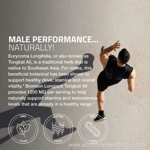 GMO-Free Tongkat Ali Root Extract Capsules for Cardiovascular Health